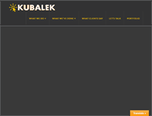 Tablet Screenshot of kubalek.com
